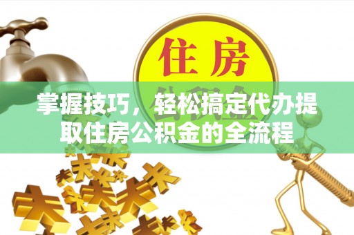 龙安掌握技巧，轻松搞定代办提取住房公积金的全流程
